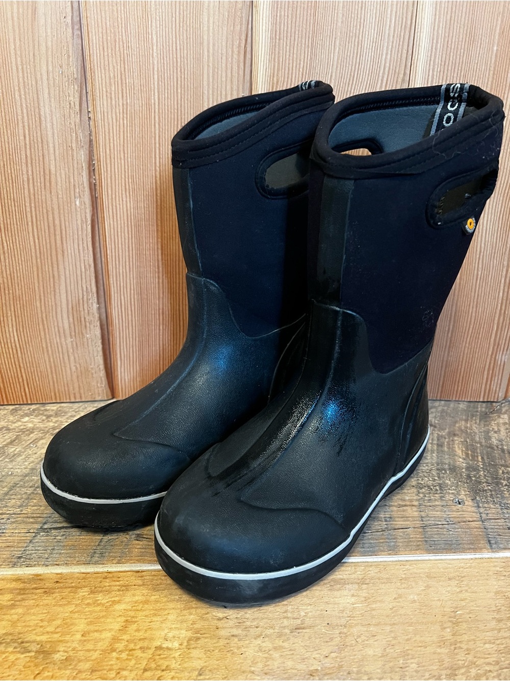Bogs Kids Black Waterproof Insulated Boots